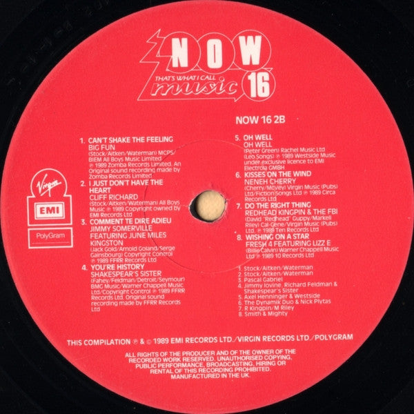 Various – Now That's What I Call Music 16 (2xLP) LP vinyl record, image 6 of 6