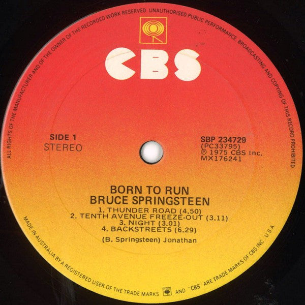 Bruce Springsteen – Born To Run LP vinyl record, image 3 of 6