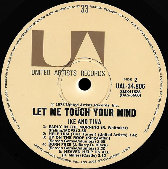 Ike & Tina Turner – Let Me Touch Your Mind LP vinyl record, image 4 of 4