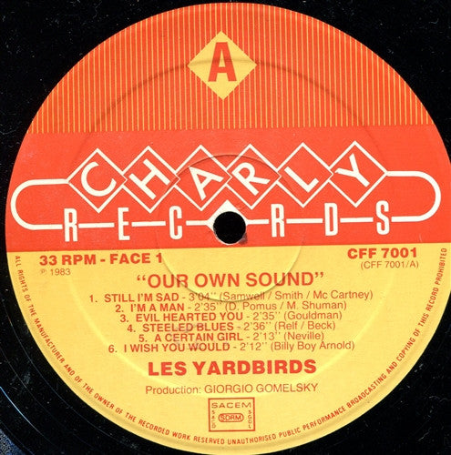 The Yardbirds – Our Own Sound LP vinyl record, image 3 of 3