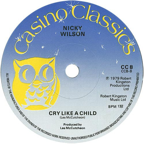 Nicky Wilson – Stone Soul Loving 7" vinyl record, image 2 of 2
