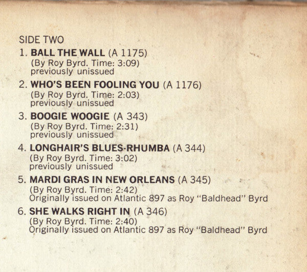 Professor Longhair – New Orleans Piano LP vinyl record, image 10 of 10