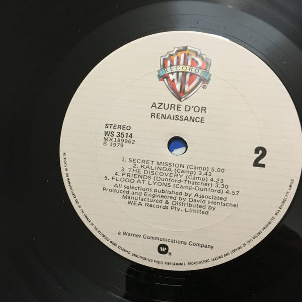 Renaissance – Azure D'or LP vinyl record, image 3 of 4