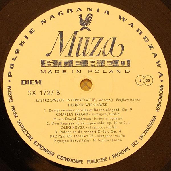 Various – Mistrzowskie Interpretacje LP vinyl record, image 4 of 4