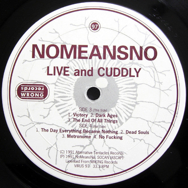 Nomeansno – Live And Cuddly (2xLP) LP vinyl record, image 5 of 7