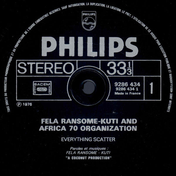 Fela Kuti, Africa 70 – Everything Scatter LP vinyl record, image 3 of 5