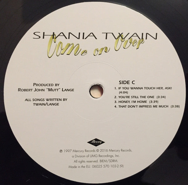Shania Twain – Come On Over (2xLP) LP vinyl record, image 6 of 9