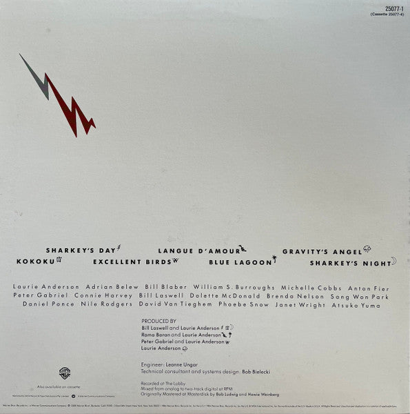 Laurie Anderson – Mister Heartbreak LP vinyl record, image 2 of 6