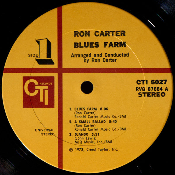 Ron Carter – Blues Farm LP vinyl record, image 5 of 9
