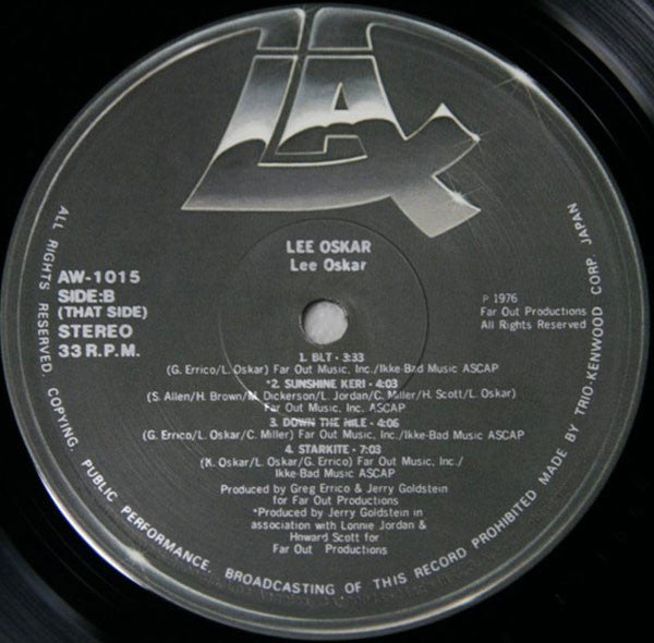 Lee Oskar, Lee Oskar, War – Lee Oskar = 約束の旅 LP vinyl record, image 9 of 9