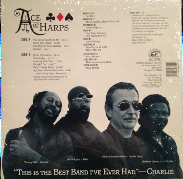 Charlie Musselwhite – Ace Of Harps LP vinyl record, image 2 of 3