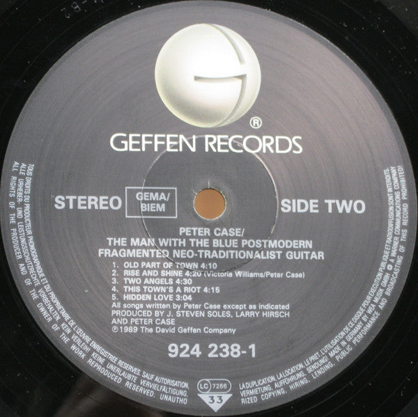 Peter Case – The Man With The Blue Postmodern Fragmented Neo-Traditionalist Guitar LP vinyl record, image 6 of 10