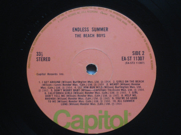 The Beach Boys – Endless Summer LP vinyl record, image 5 of 8