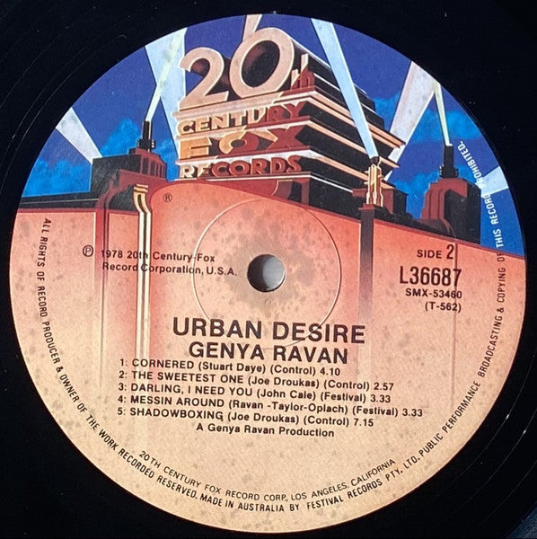 Genya Ravan – Urban Desire LP vinyl record, image 6 of 6
