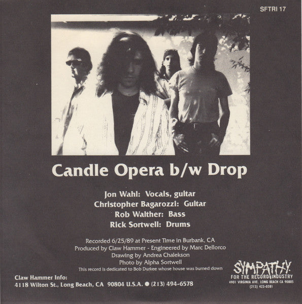 Claw Hammer – Candle Opera 7" vinyl record, image 2 of 4