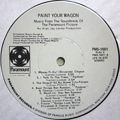Various – Paint Your Wagon: Music From The Soundtrack LP vinyl record, image 8 of 8