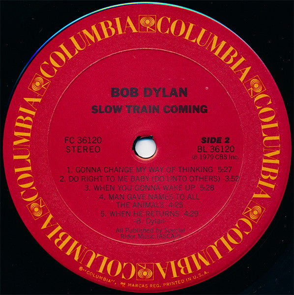 Bob Dylan – Slow Train Coming LP vinyl record, image 4 of 6
