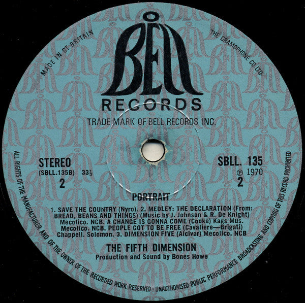 The Fifth Dimension – Portrait LP vinyl record, image 4 of 4