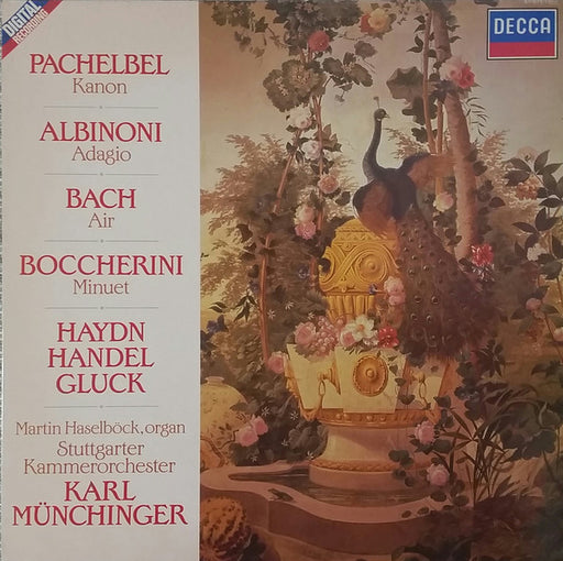 Johann Pachelbel, Tomaso Albinoni, Johann Sebastian Bach, Luigi Boccherini, Joseph Haydn, Georg Friedrich Händel, Christoph Willibald Gluck, Martin Haselböck, Stuttgarter Kammerorchester, Karl Münchinger – Kanon / Adagio / Air / Minuet LP vinyl record