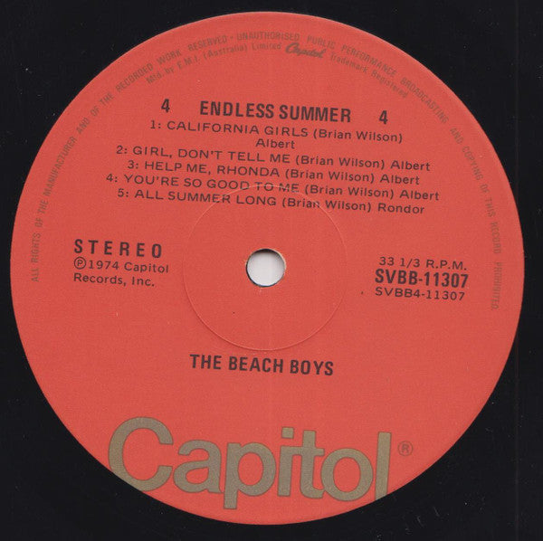 The Beach Boys – Endless Summer (2xLP) LP vinyl record, image 8 of 8