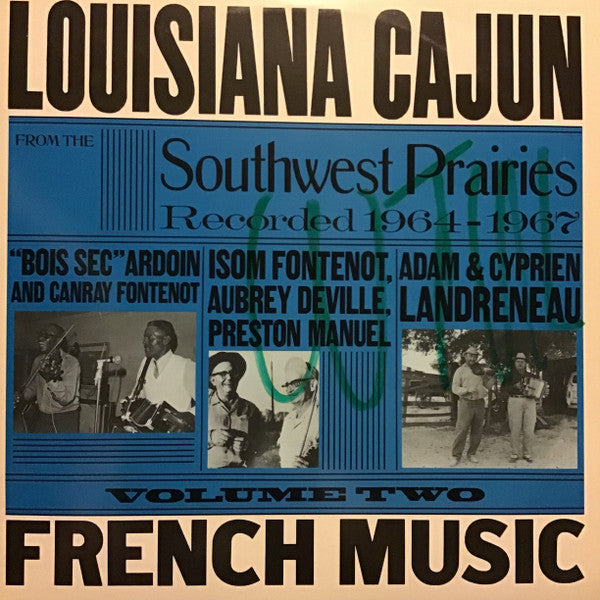 Various – Louisiana Cajun French Music From The Southwest Prairies Vol. 2 LP vinyl record, image 1 of 3