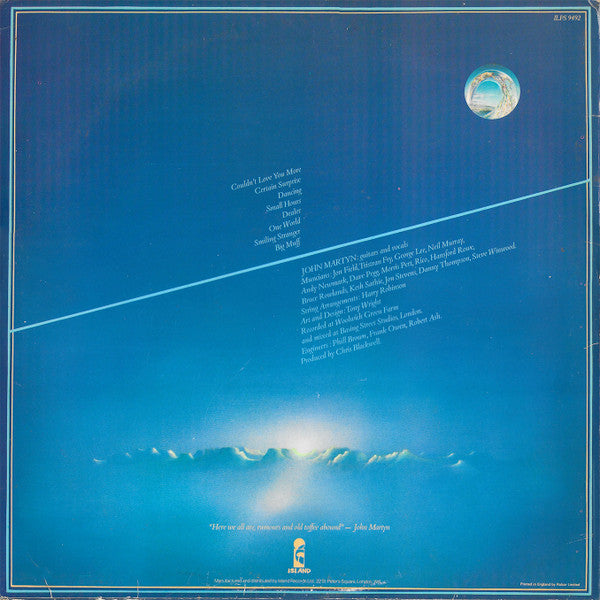 John Martyn – One World LP vinyl record, image 2 of 7