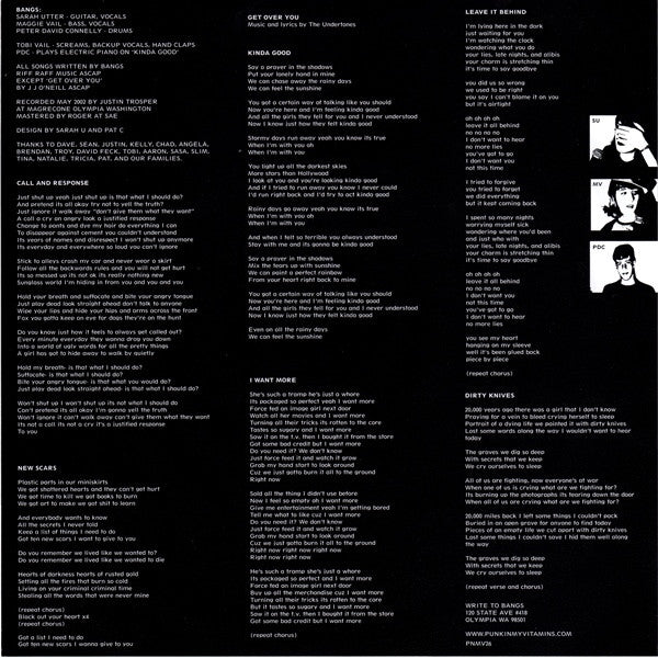 Bangs – Call And Response 10" vinyl record, image 6 of 8