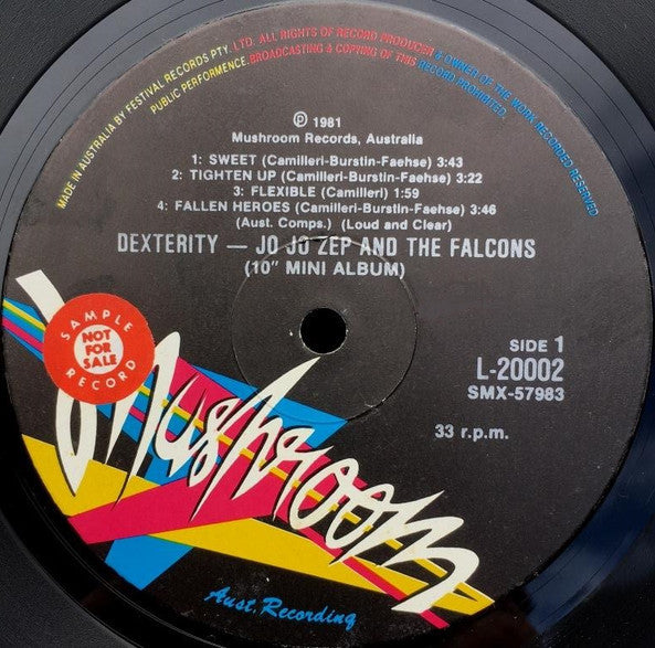 Jo Jo Zep and the Falcons – Dexterity 10" vinyl record, image 3 of 4