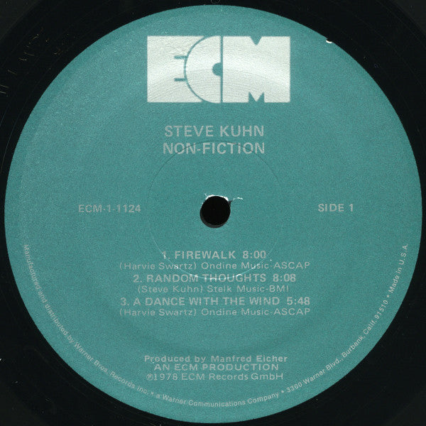 Steve Kuhn – Non-Fiction LP vinyl record, image 3 of 5