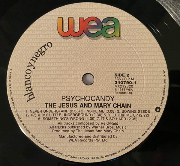 The Jesus And Mary Chain – Psychocandy LP vinyl record, image 6 of 6