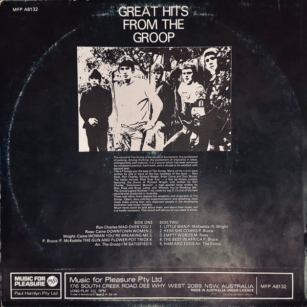 The Groop – Great Hits From The Groop LP vinyl record, image 6 of 8