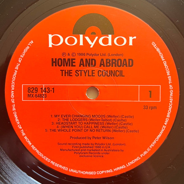 The Style Council – Home And Abroad LP vinyl record, image 3 of 6