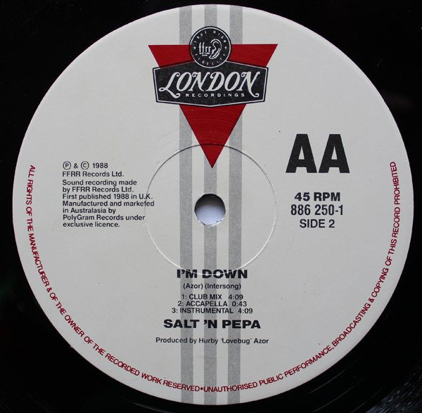 Salt 'N' Pepa – Push It 12" vinyl record, image 4 of 4
