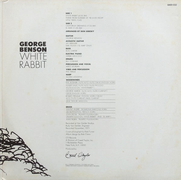 George Benson – White Rabbit LP vinyl record, image 3 of 6