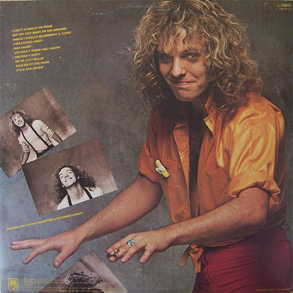 Peter Frampton – Where I Should Be LP vinyl record, image 2 of 2