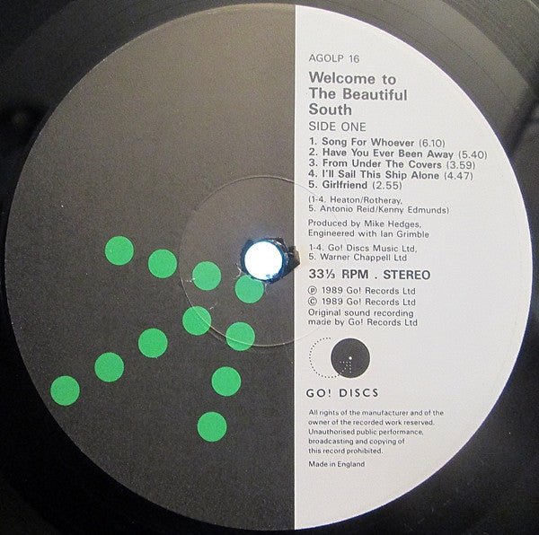 The Beautiful South – Welcome To The Beautiful South LP vinyl record, image 3 of 6