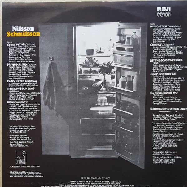 Harry Nilsson – Nilsson Schmilsson LP vinyl record, image 2 of 4
