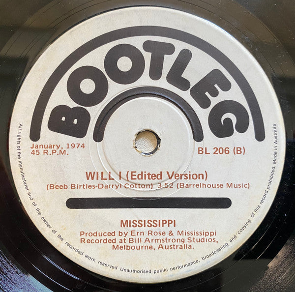 Mississippi – Will I 7" vinyl record, image 2 of 2
