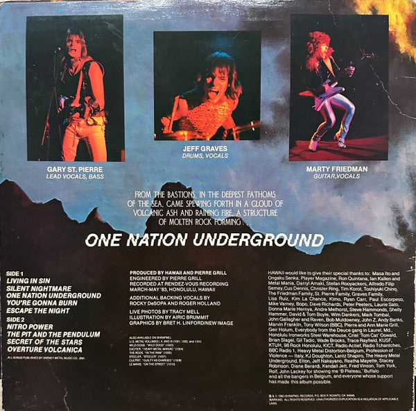 Hawaii – One Nation Underground LP vinyl record, image 2 of 4