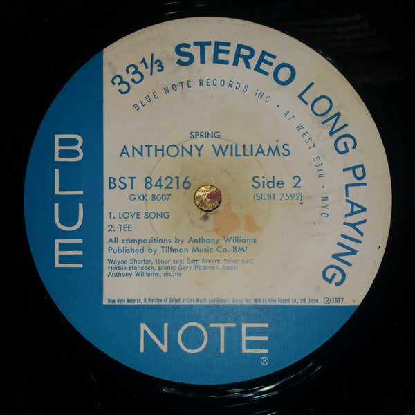 Anthony Williams – Spring LP vinyl record, image 4 of 4