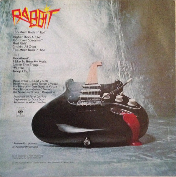 Rabbit – Too Much Rock 'n' Roll LP vinyl record, image 2 of 5