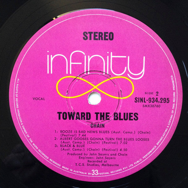 Chain – Toward The Blues LP vinyl record, image 6 of 6