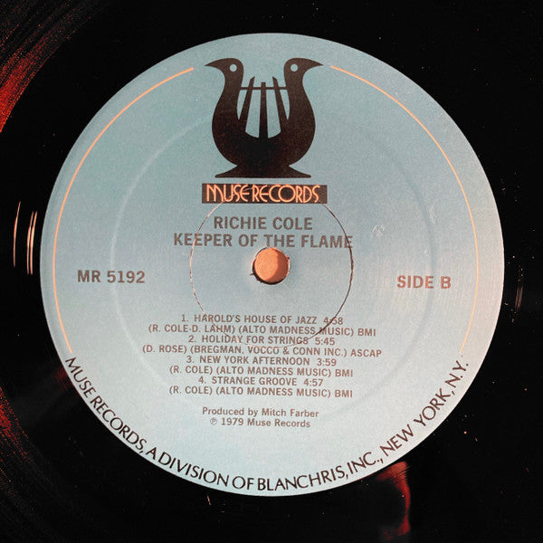 Richie Cole – Keeper Of The Flame LP vinyl record, image 4 of 4