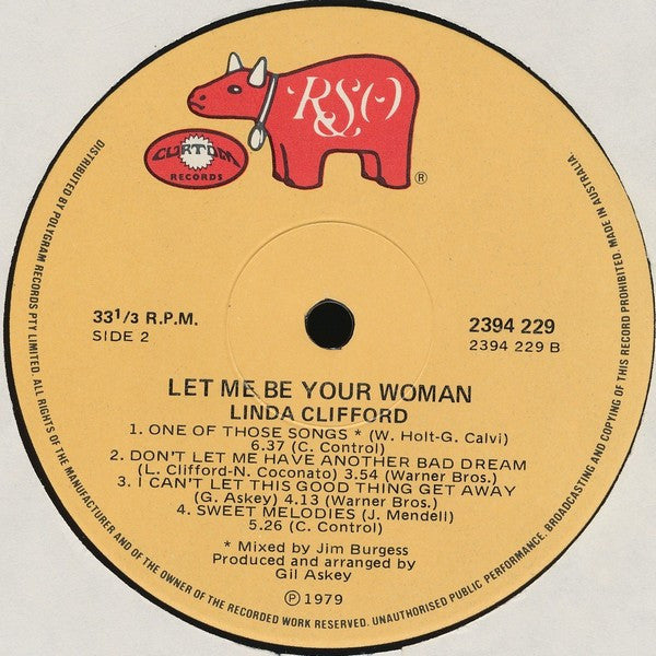 Linda Clifford – Let Me Be Your Woman LP vinyl record, image 4 of 4