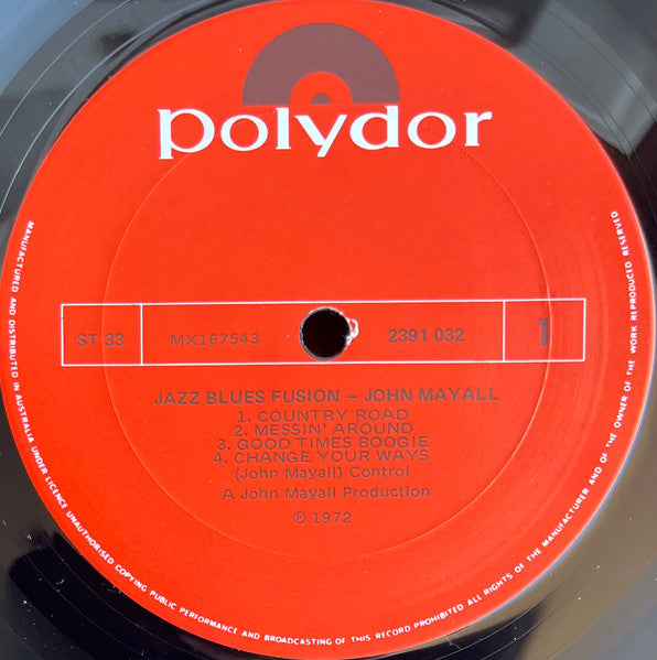 John Mayall – Jazz Blues Fusion LP vinyl record, image 4 of 5