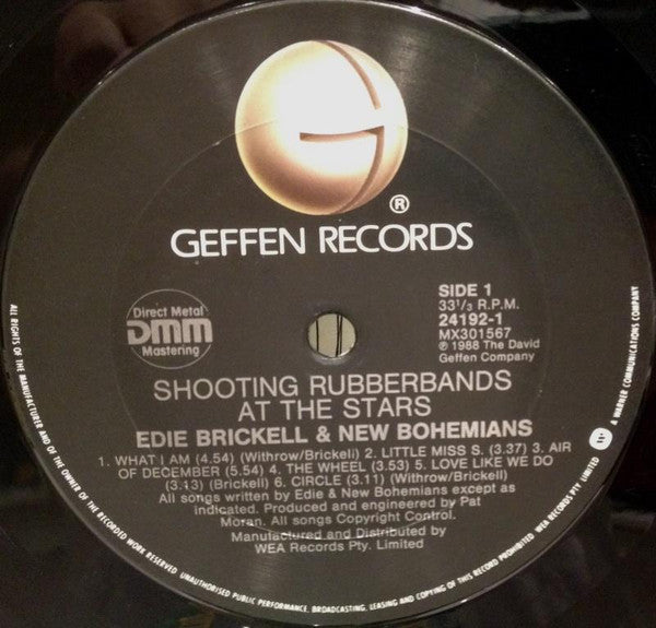 Edie Brickell & New Bohemians – Shooting Rubberbands At The Stars LP vinyl record, image 3 of 4
