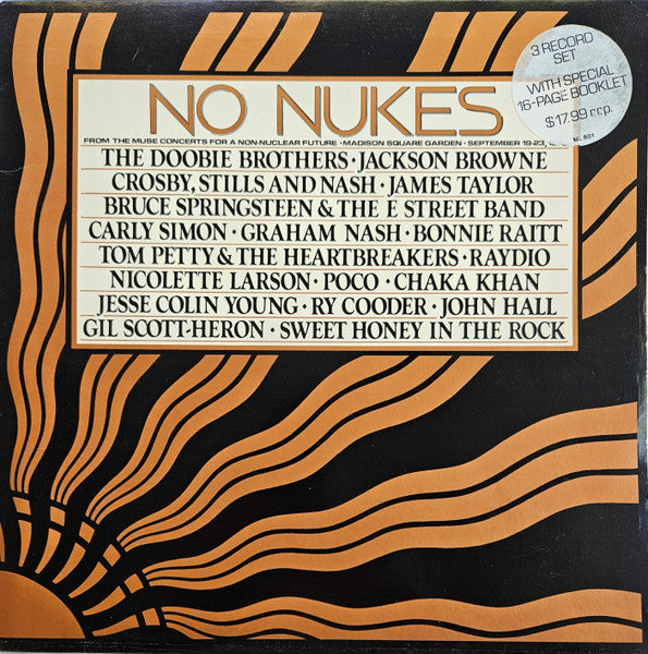 Various – No Nukes - From The Muse Concerts For A Non-Nuclear Future (3xLP) LP vinyl record, image 1 of 10