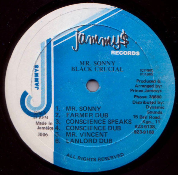 Black Crucial – Mr. Sonny LP vinyl record, image 4 of 4