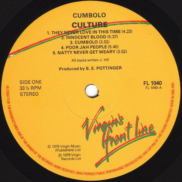 Culture – Cumbolo LP vinyl record, image 3 of 4