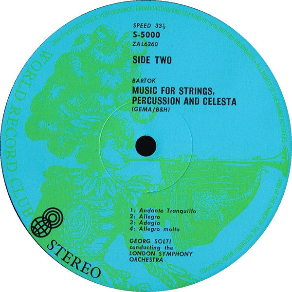 Béla Bartók – The Miraculous Mandarin - Suite / Music For Strings, Percussion & Celesta LP vinyl record, image 3 of 4